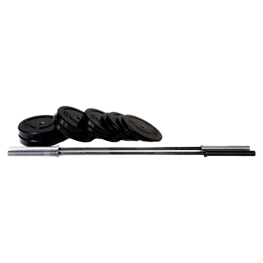 Barbell and Bumper Plate Set 2